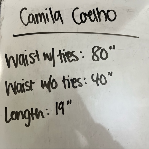 Camila Coelho Tan Swim Coverup Sao Paolo Adjustable Wrap Skirt Revolve Beachy XS - Picture 13 of 13